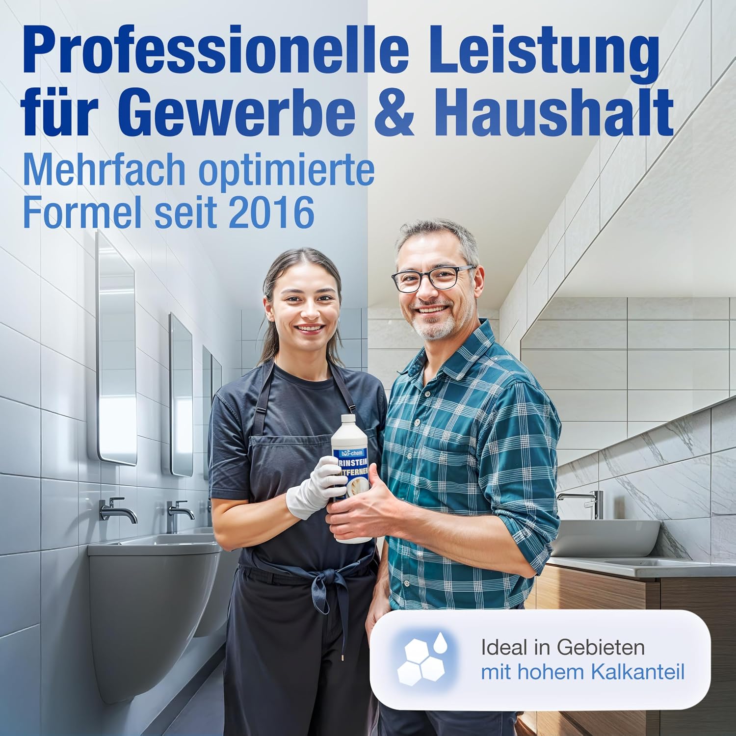 Thumbnail 5 de bio-chem Urinsteinentferner extra stark WC-Reiniger 1L – Hochkonzentriert, chlorfrei, gegen Ablagerungen und Gerüche