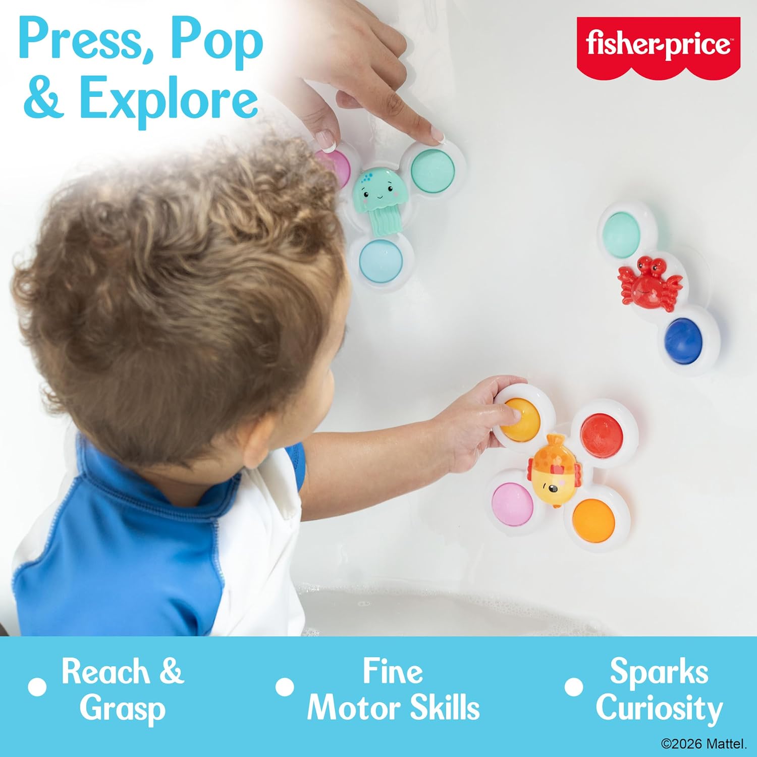 Thumbnail 2 de Fisher-Price Baby Spinner Toys, 3-Piece Set
