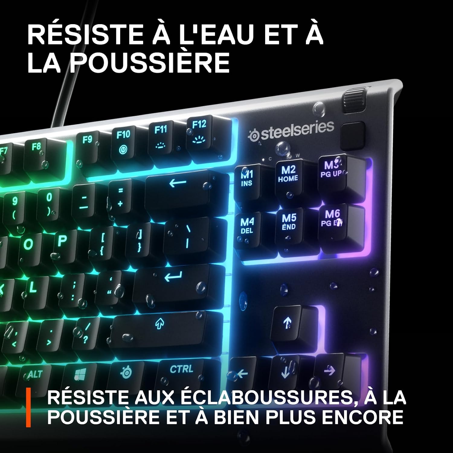 Thumbnail 4 de SteelSeries Apex 3 TKL RVB – Clavier gaming compact AZERTY FR sans pavé