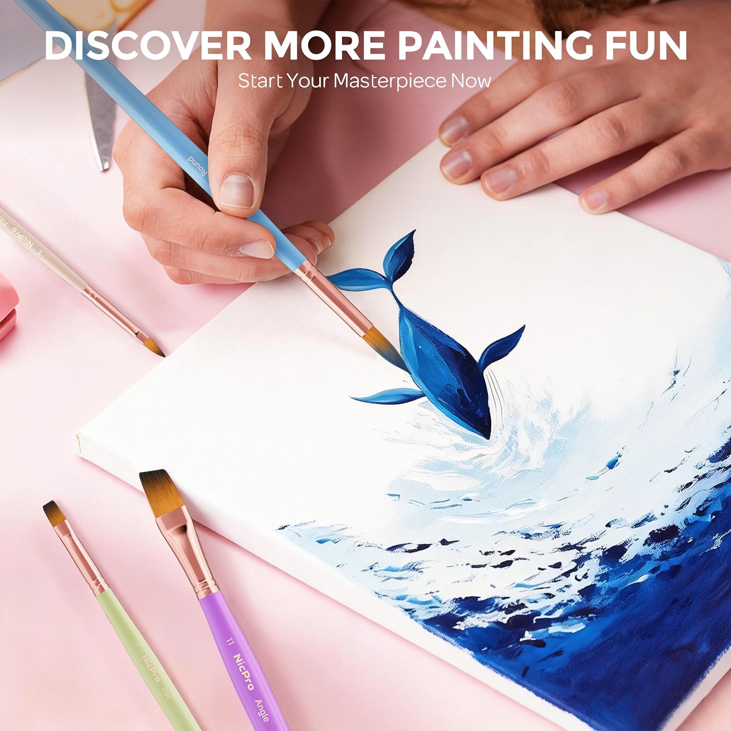 Thumbnail 6 de Nicpro 12 PCS Artist Paint Brush Set