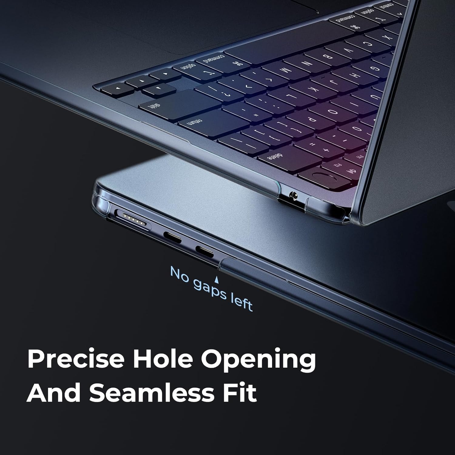 Detalle de EooCoo ultra-thin matte hard shell case for MacBook Air 13 inch (A2681/A3113/A3240/A3449)