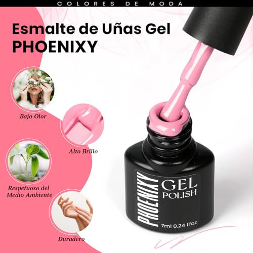 Detalle de Phoenixy 162 Esmaltes Semipermanentes Kit 🖌