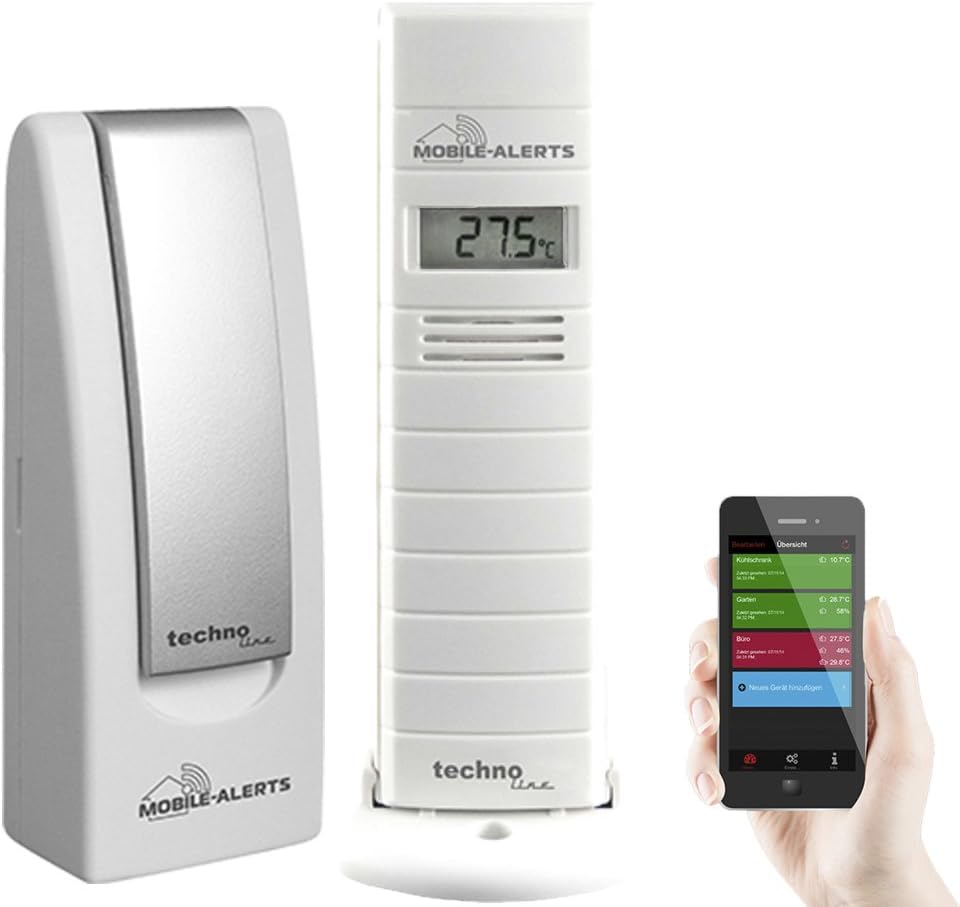 Detalle de Techno Line MA 10200+ – termohigrometr z bramką i alertami mobilnymi