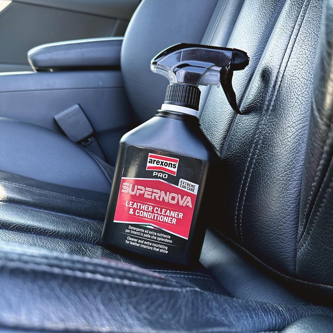 Detalle de Arexons Car Care Pro SUPERNOVA – Detergente Pelle Extra Nutriente, lucido e protegge gli interni in pelle (500ml)