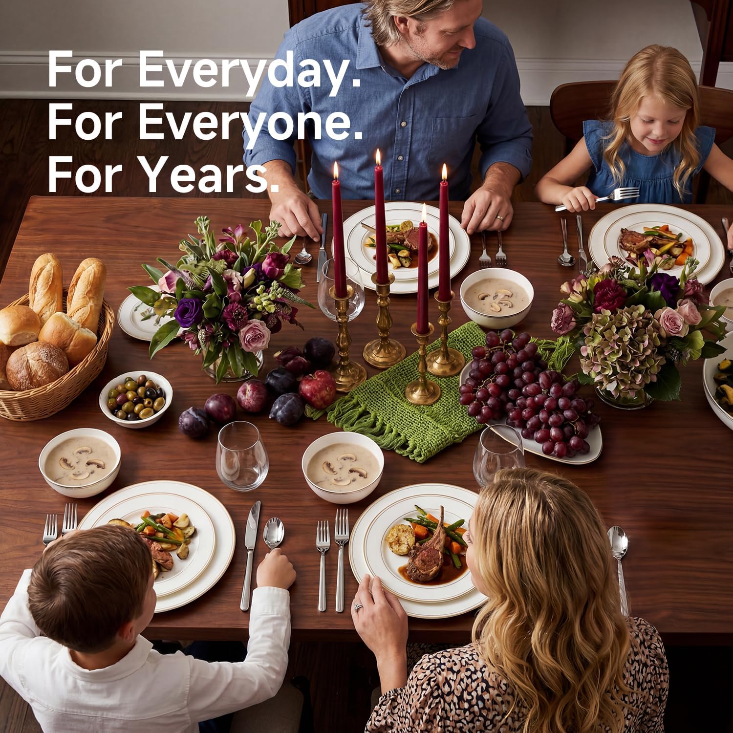 Thumbnail 6 de KINGSTONE 65-Piece Silverware Set for 12 — 18/10 Stainless Steel, Mirror Finish, Dishwasher Safe