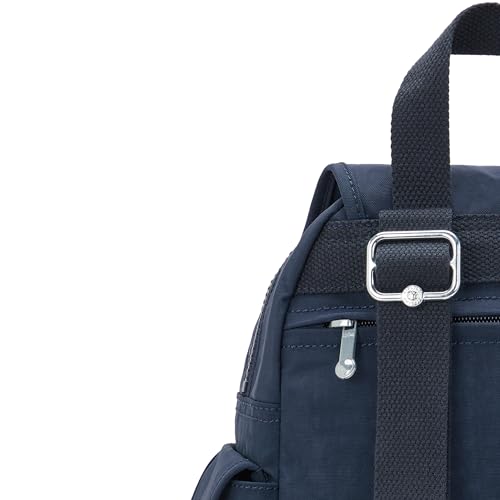 Detalle de Kipling City Pack Mini Mochila Pequeña Blue Bleu 2 – compacta, práctica y con el toque icónico de Kipling