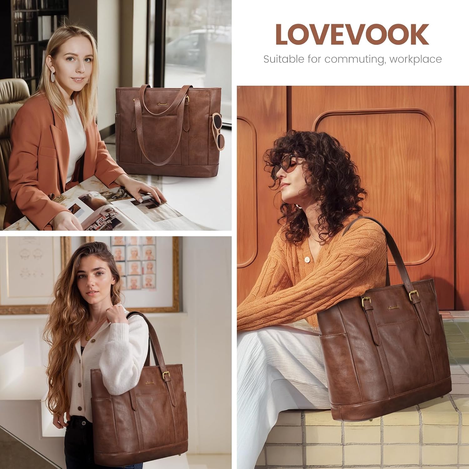 Thumbnail 6 de LOVEVOOK Laptop Tote Bag, 15.6-Inch