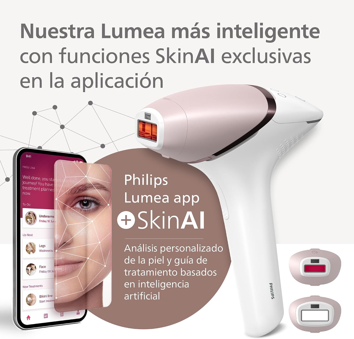 Thumbnail 2 de Philips Lumea serie 9900 BRI950/02 IPL 86% reducción