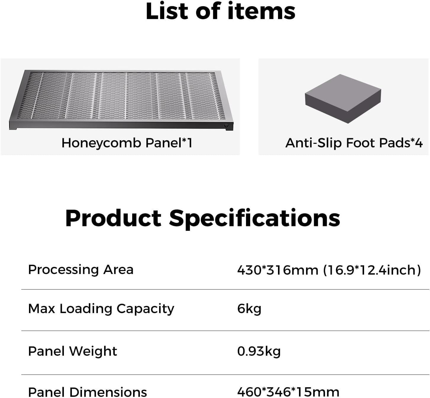 Thumbnail 6 de Creality Honeycomb Laser Bed for Falcon A1/A1 Pro — 460 x 346mm Full-Metal Platform
