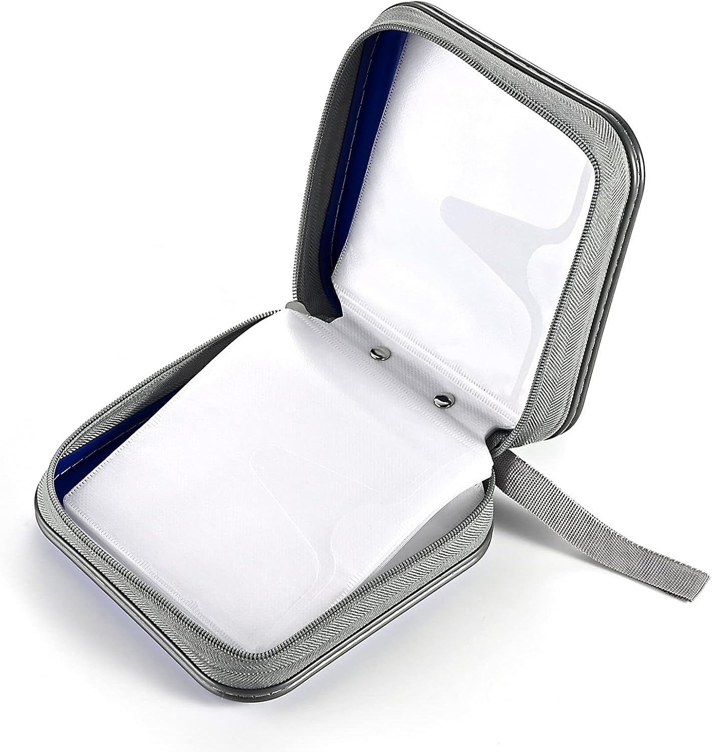 Detalle de LIOVODE CD Wallet 48 Capacity: Portable Binder for CD/DVD/Discs (Blue)