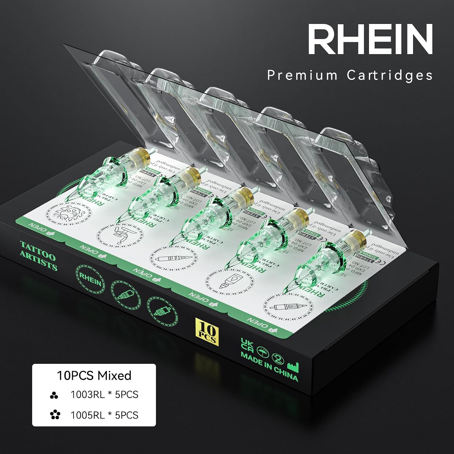 Thumbnail 4 de RHEIN RN-TKP6B-2 Tattoo Maschine Set 10PCS