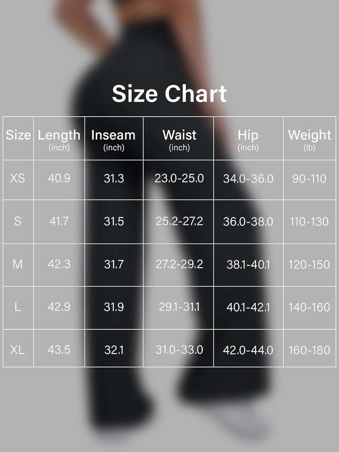 Thumbnail 5 de VOYJOY Straight Leggings 31.5" High Waist