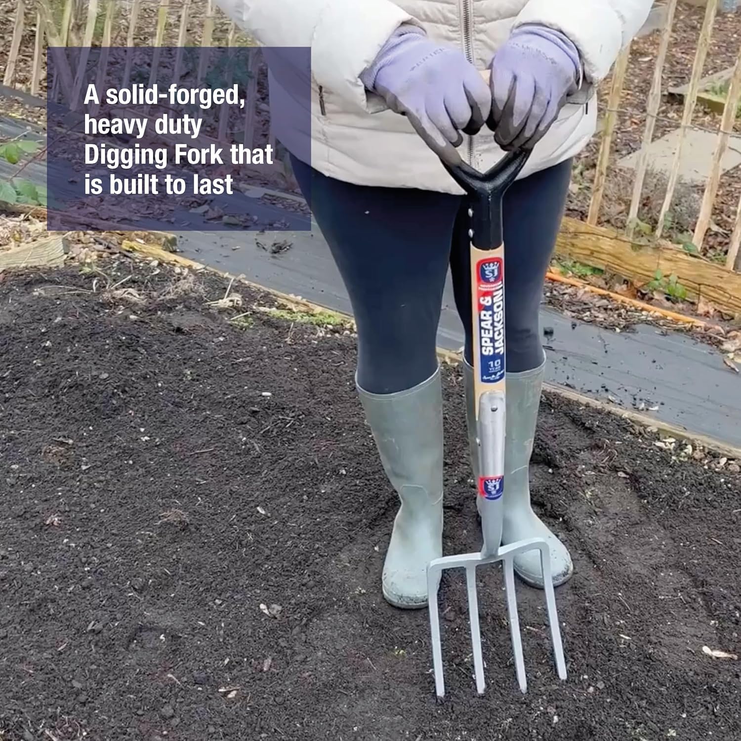 Thumbnail 2 de Spear & Jackson 1680NB Neverbend Carbon Digging Fork