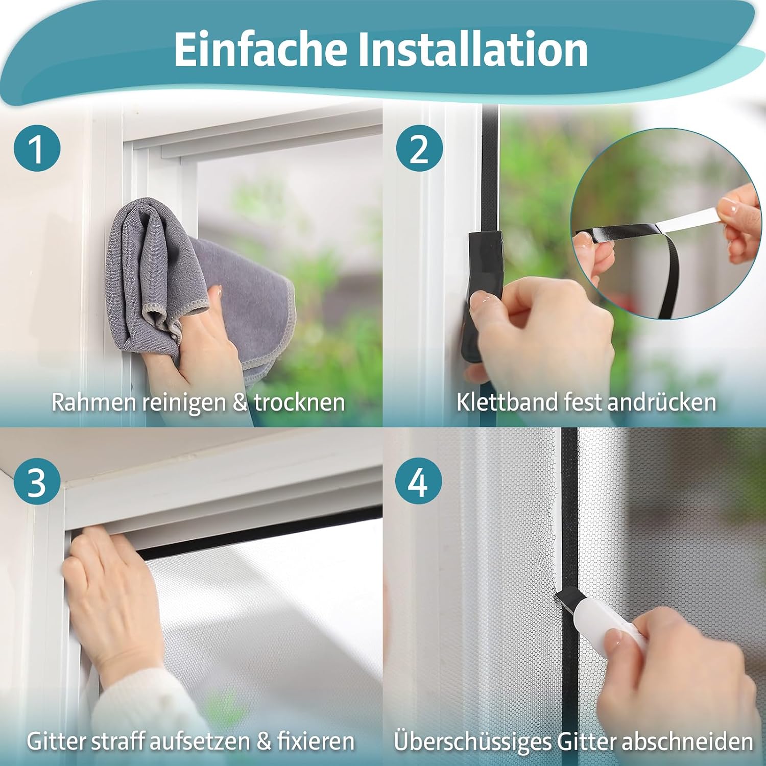Thumbnail 6 de YANGTE Fliegengitter Fenster 130x150