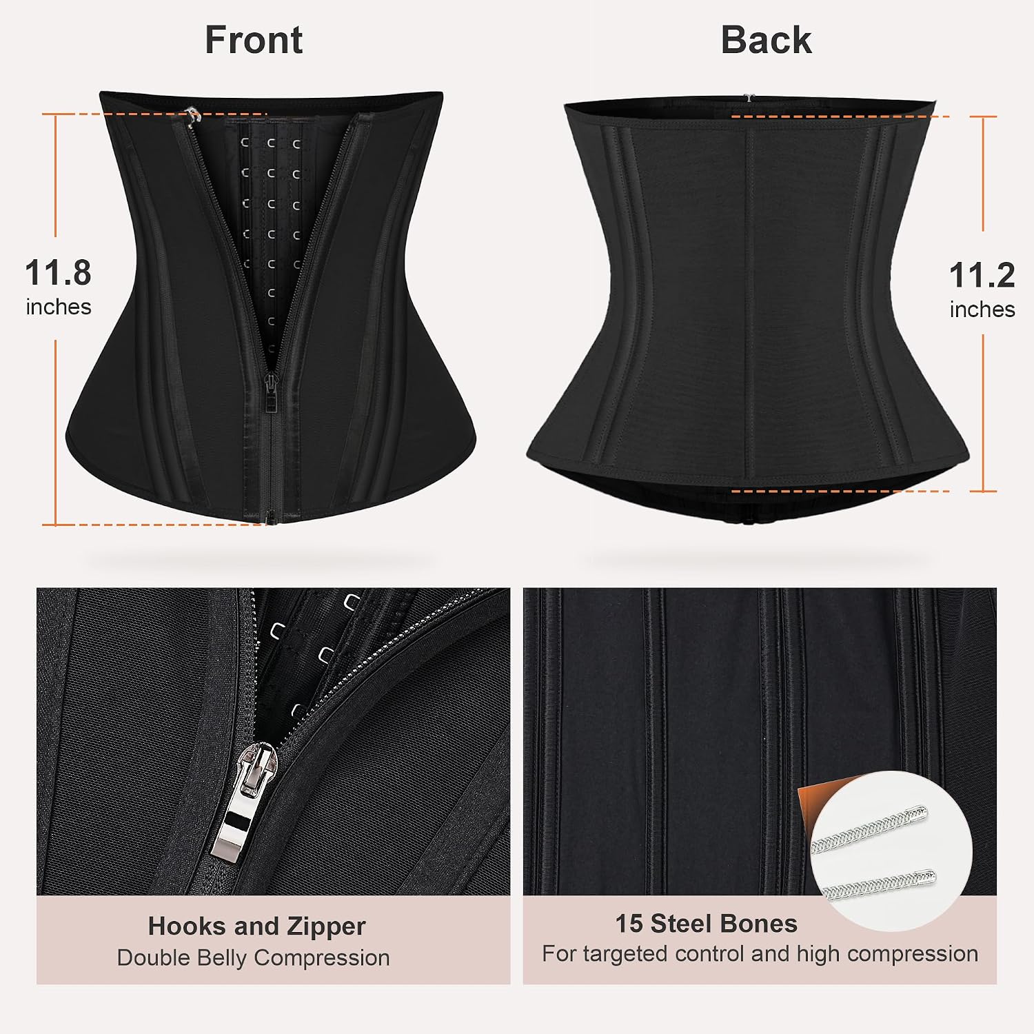 Thumbnail 2 de SHAPERX Waist Trainer Women's Waist Cincher