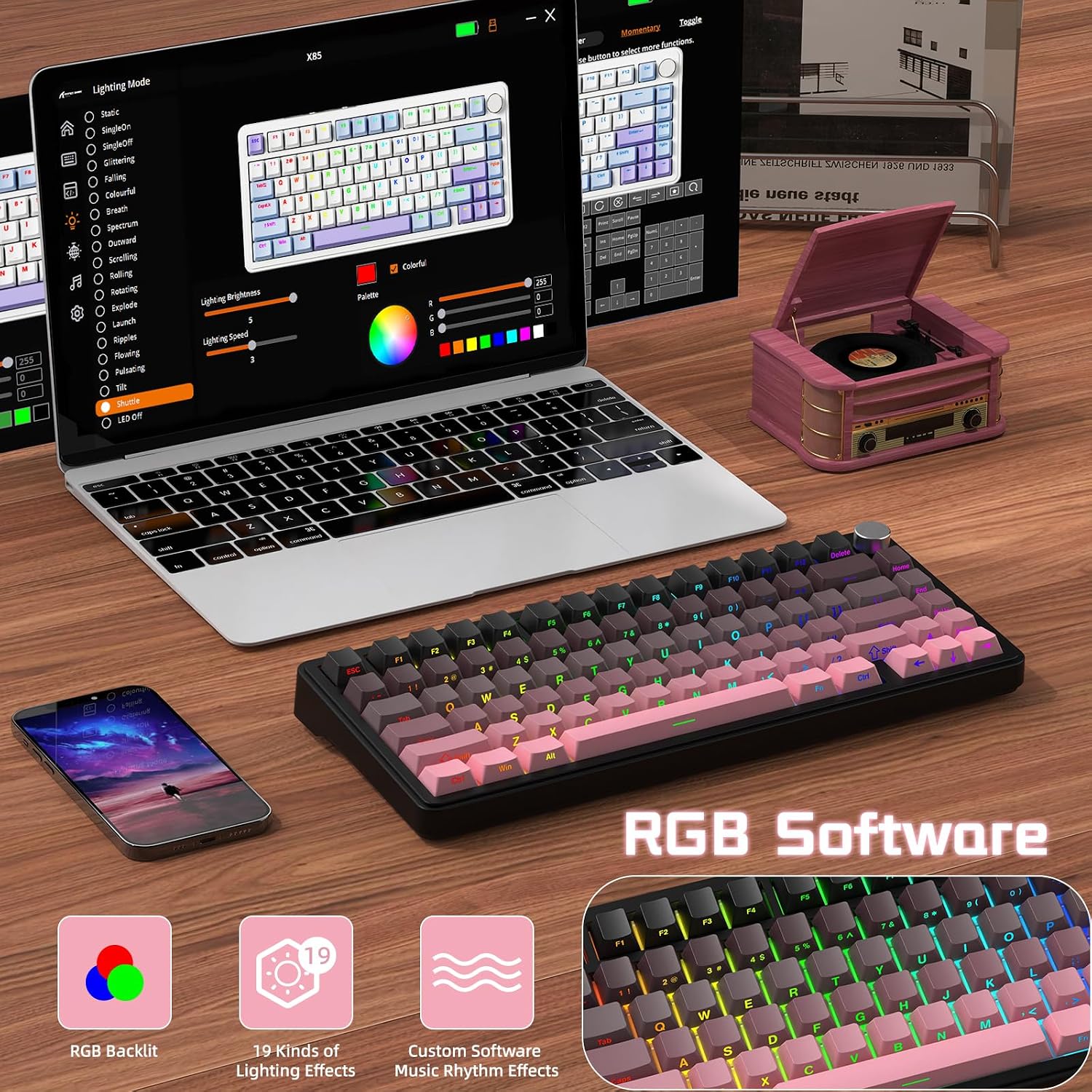Thumbnail 6 de ATTACK SHARK X85 75% wireless keyboard