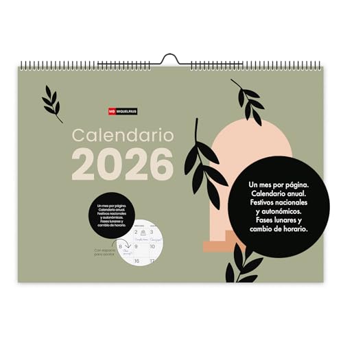 Detalle 2 de Miquelrius Calendario 2026 A3 — organizador anual 🗓