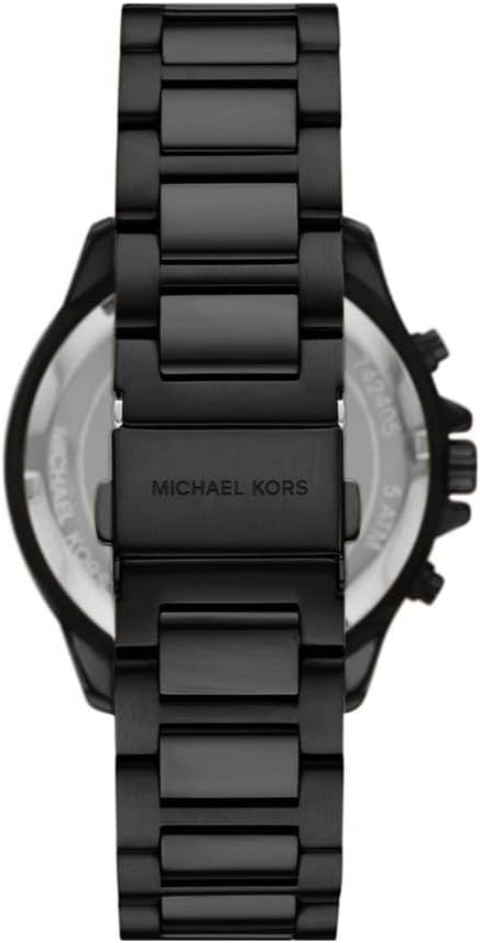 Detalle de Michael Kors Sage da uomo: cronografo al quarzo, cassa 44 mm e cinturino in acciaio