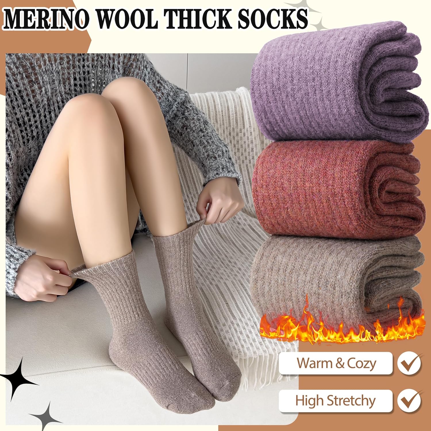 Detalle 2 de PROETRADE Merino Socks 5-Pack