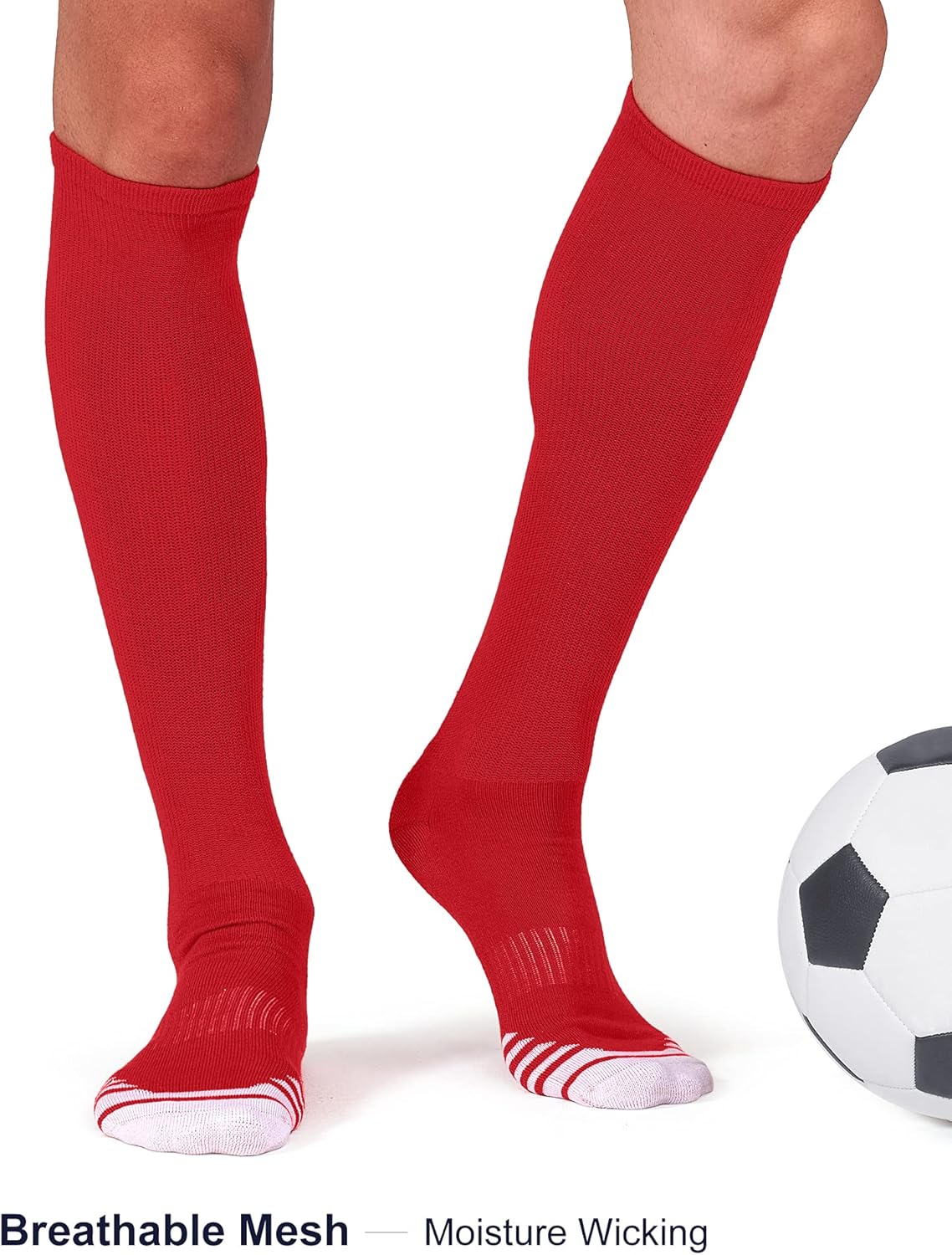 Thumbnail 1 de FITRELL 2/3 Pack Knee-High Baseball, Soccer & Softball Socks for Kids, Youth & Adults