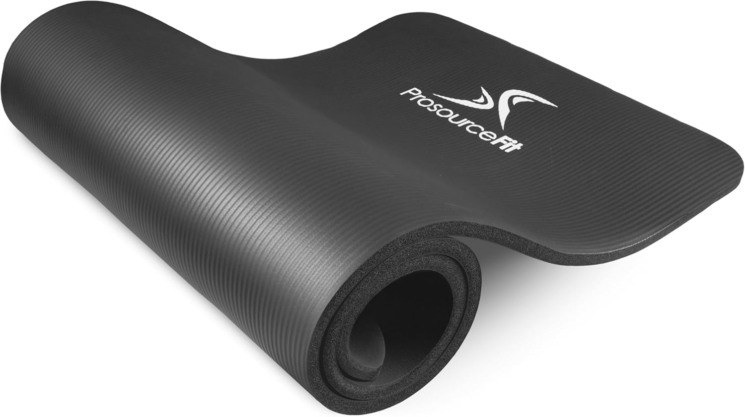 Detalle de ProsourceFit Tapete de Yoga y Pilates Extra Grueso 1/2” (13 mm), 71” de largo – alta densidad con espuma de confort y correa de transporte