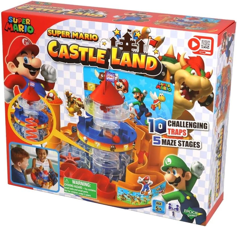 Detalle de EPOCH Games - 7378 Super Mario Castle Land: labirinto inclinabile hand-made ispirato a Super Mario