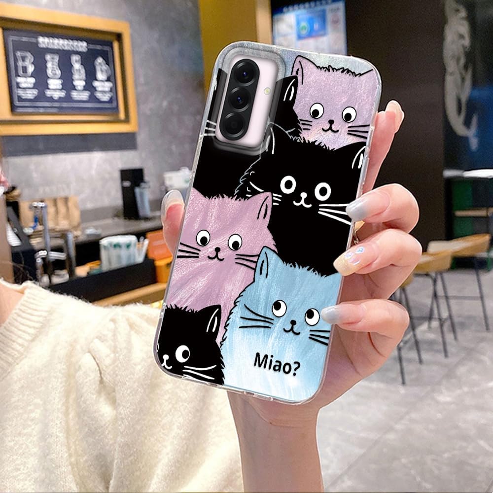 Thumbnail 5 de Tedyhulle Hülle für Samsung Galaxy A26 5G – Niedliche Katzen-Print, Bunt, Dünn & Stoßfest