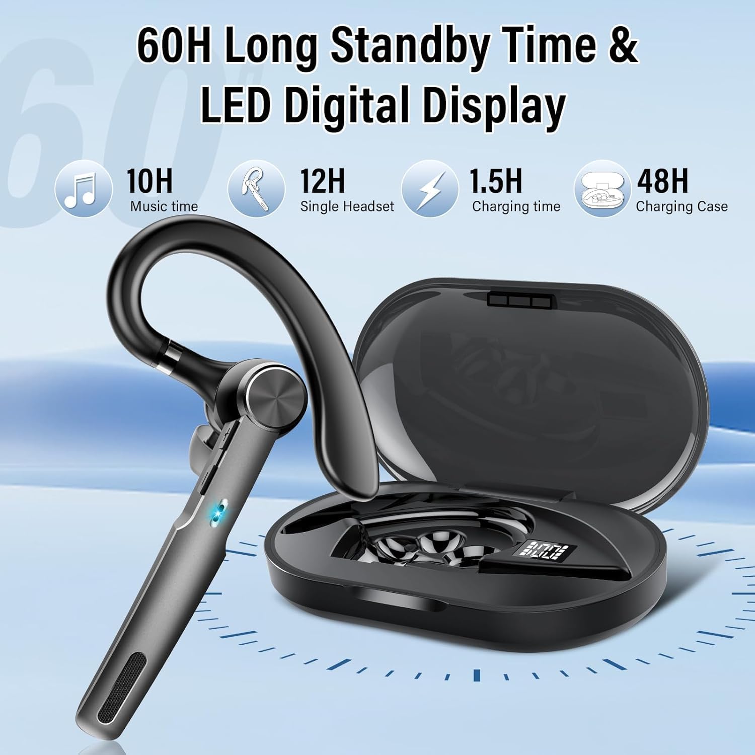 Thumbnail 3 de Bluetooth Headset V5.4 60H Car Kit