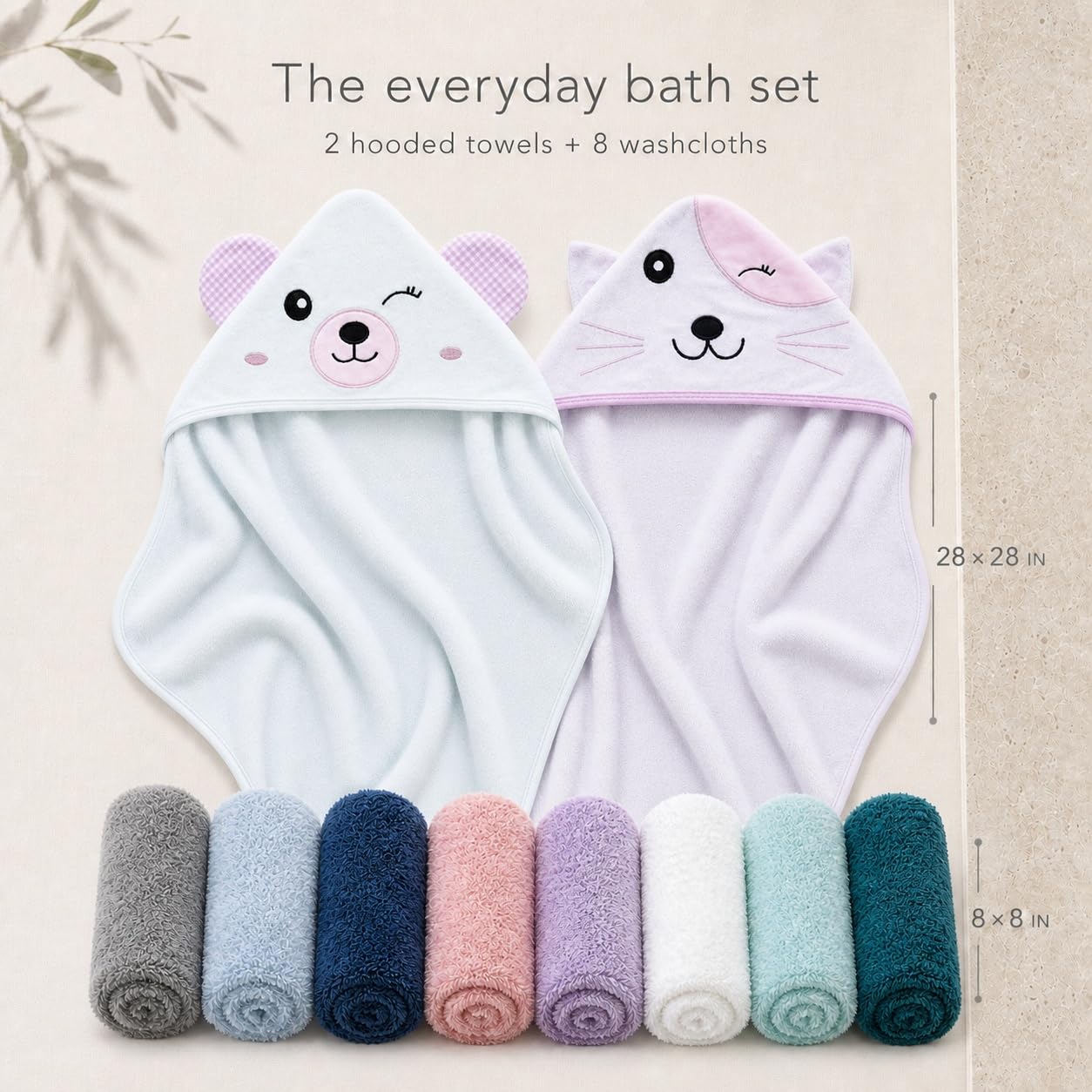 Detalle 2 de Cute Castle Baby Hooded Towels, Rayon