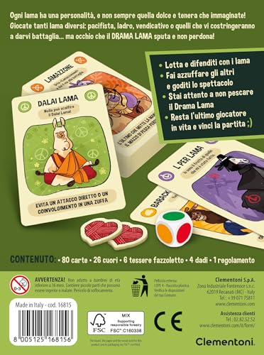 Thumbnail 2 de Drama Lama by Clementoni – Gioco di Carte per tutta la famiglia (10–99 anni)