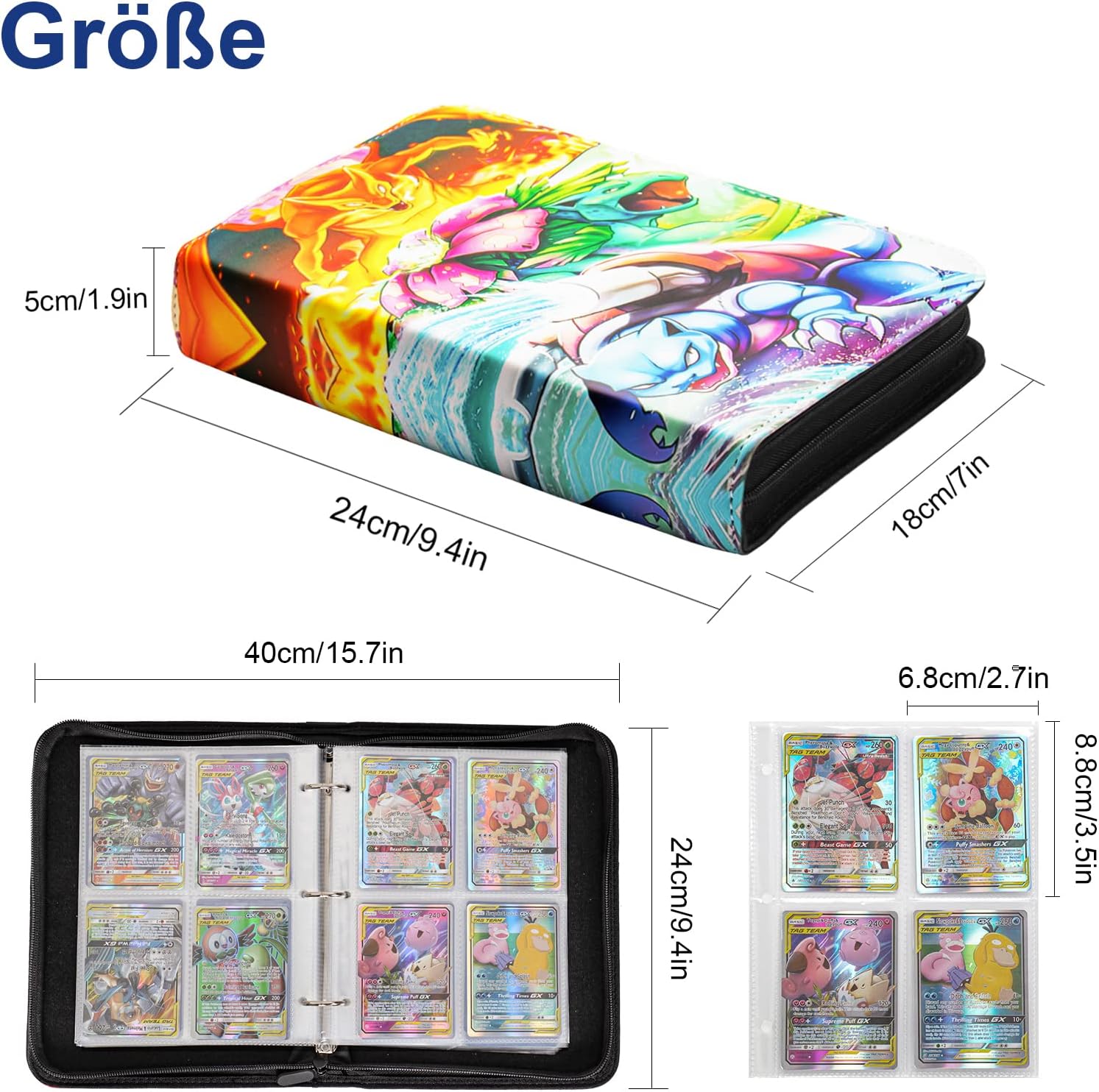 Detalle 2 de Sammelalbum für Pokémon Karten 50 Seiten