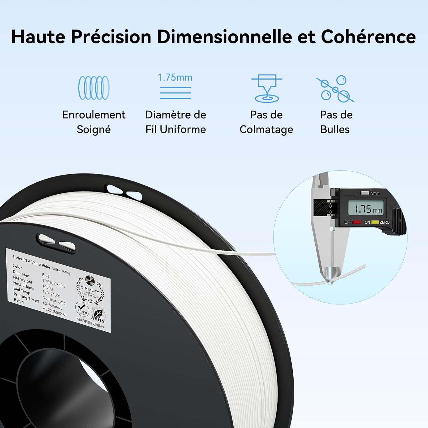 Thumbnail 1 de Creality Ender-PLA filament PLA 2 kg 🖨️