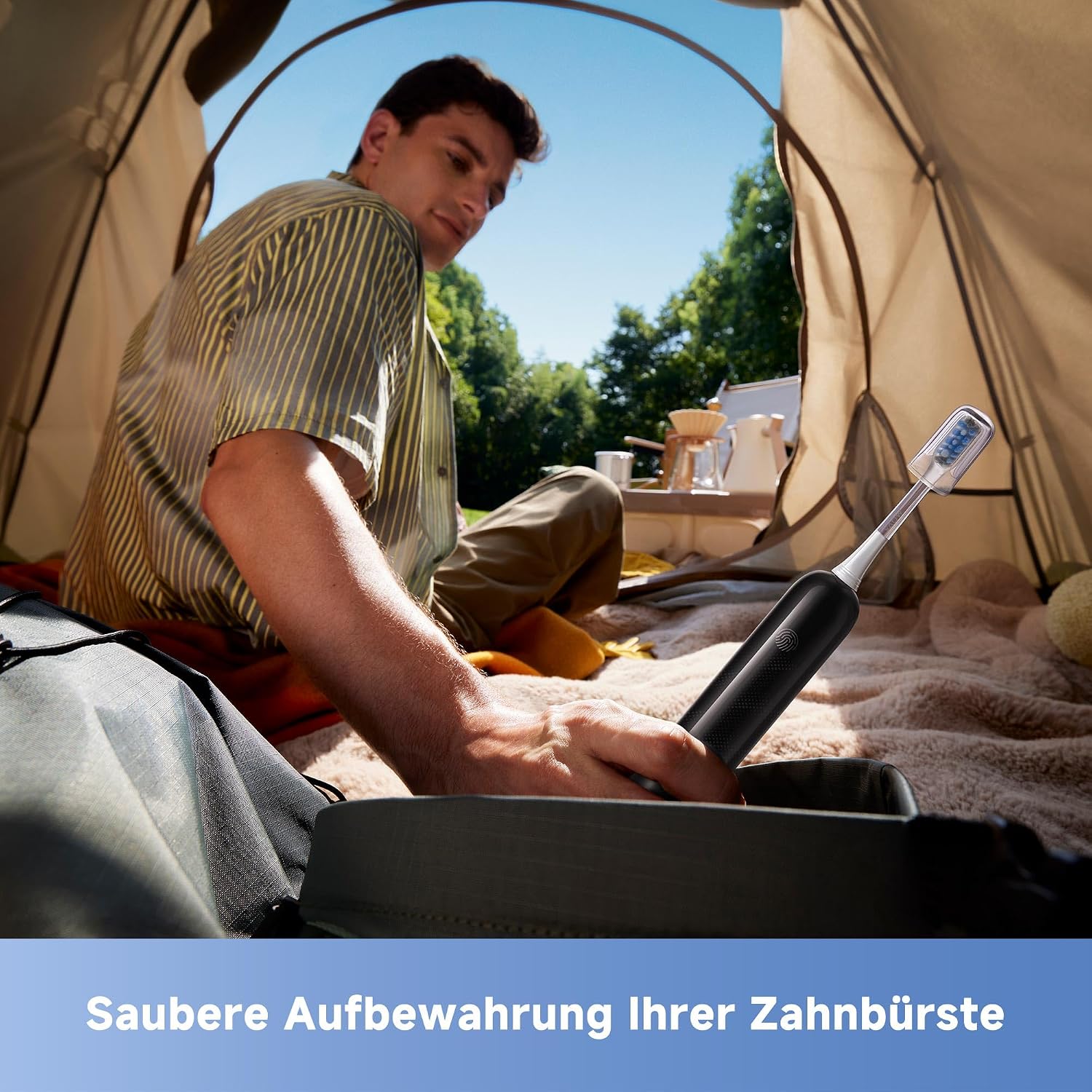 Thumbnail 6 de Mova Fresh SweepDrive™ – Elektrische Zahnbürste, Schwarz, Typ-C Laden, 3-in-1 Bürstenkopf