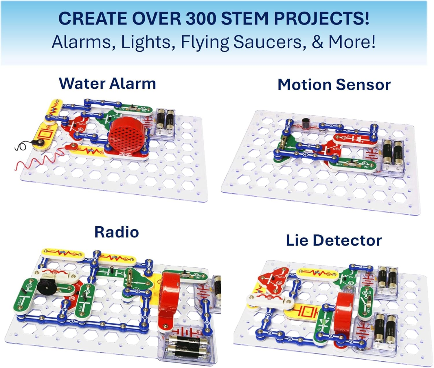 Thumbnail 6 de Snap Circuits Classic SC-300 electronics kit — 300 projects 🧩