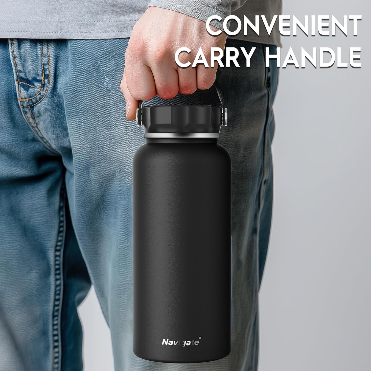Thumbnail 5 de Navigate 32 oz Insulated Sports Water Bottle 💧
