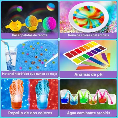Detalle 2 de UNGLINGA 70+ Kits de experimentos para niños y niñas, Caja de científicos