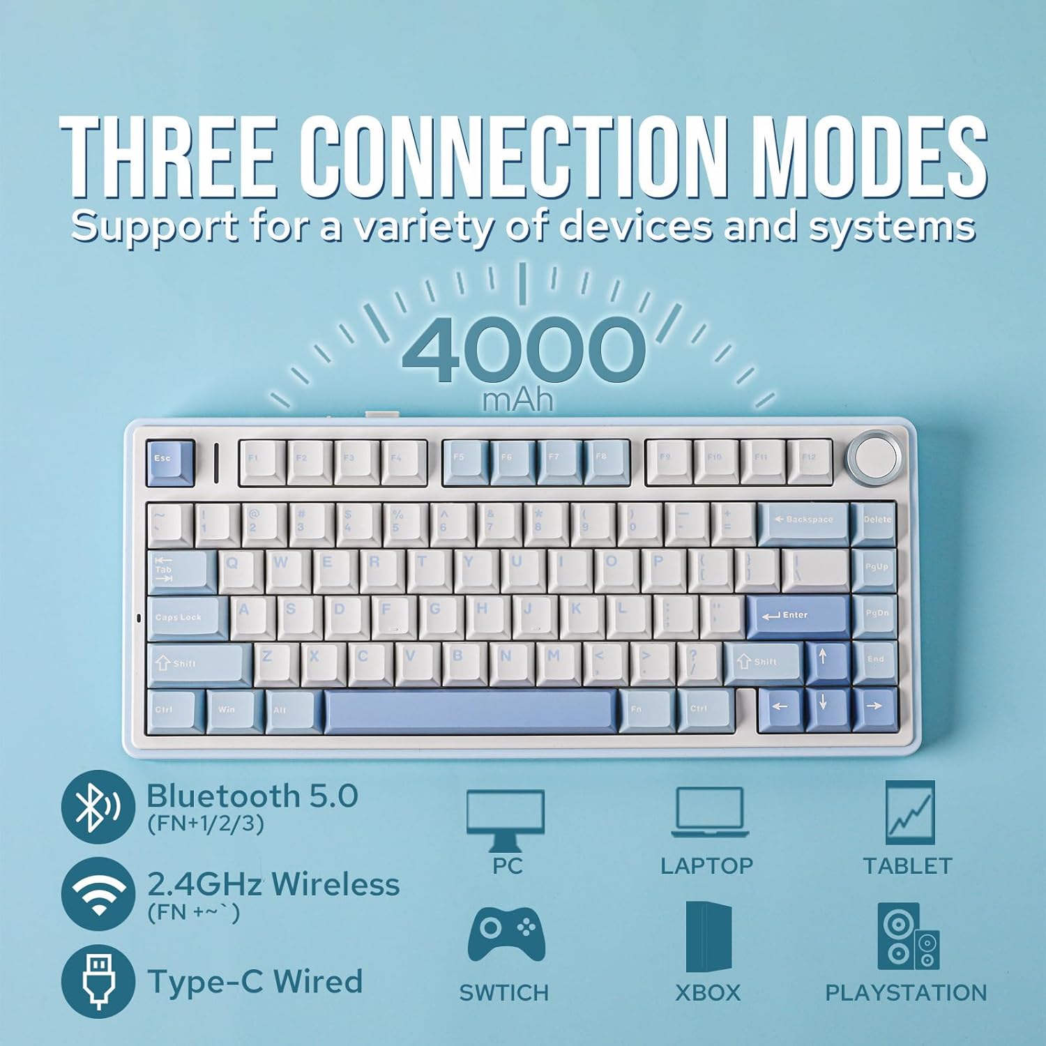 Thumbnail 2 de EPOMAKER AULA F75 Wireless Mechanical Keyboard