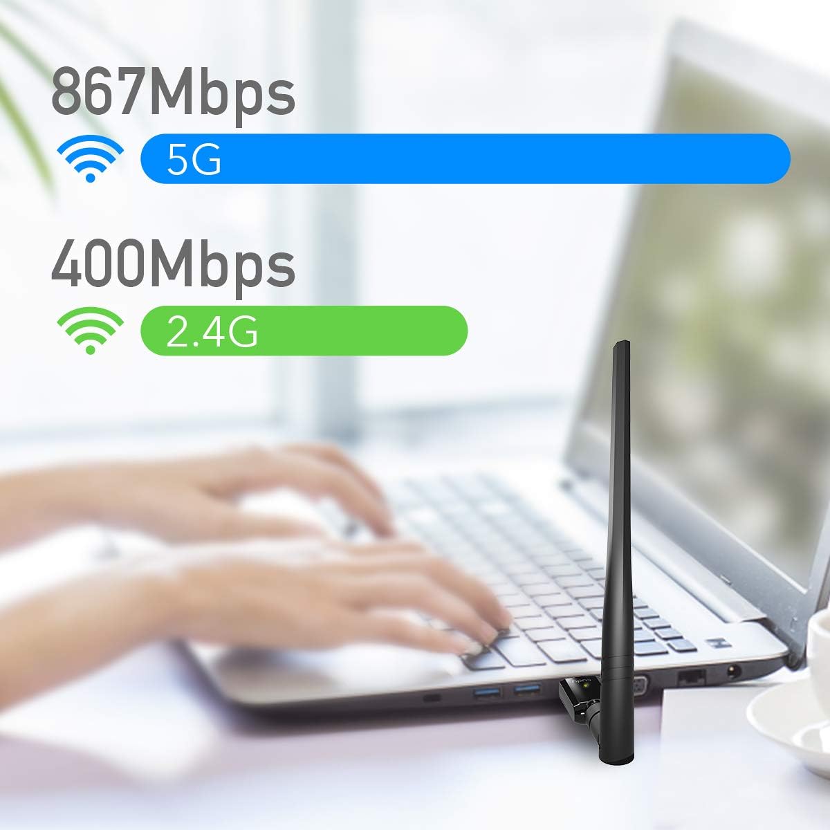 Thumbnail 4 de Cudy WU1400 Adattatore WiFi 1300 Mbps
