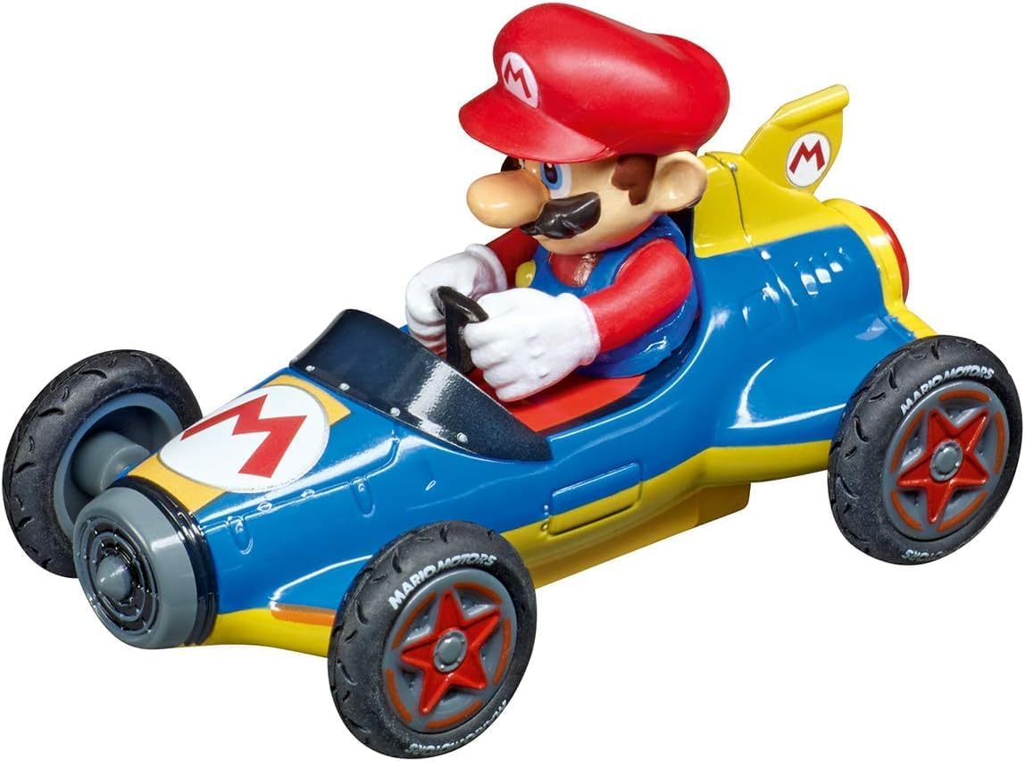 Detalle 2 de Carrera Pull & Speed 15813016 Mario Kart Mario – 3-pack med dragmotor, skala 1:43