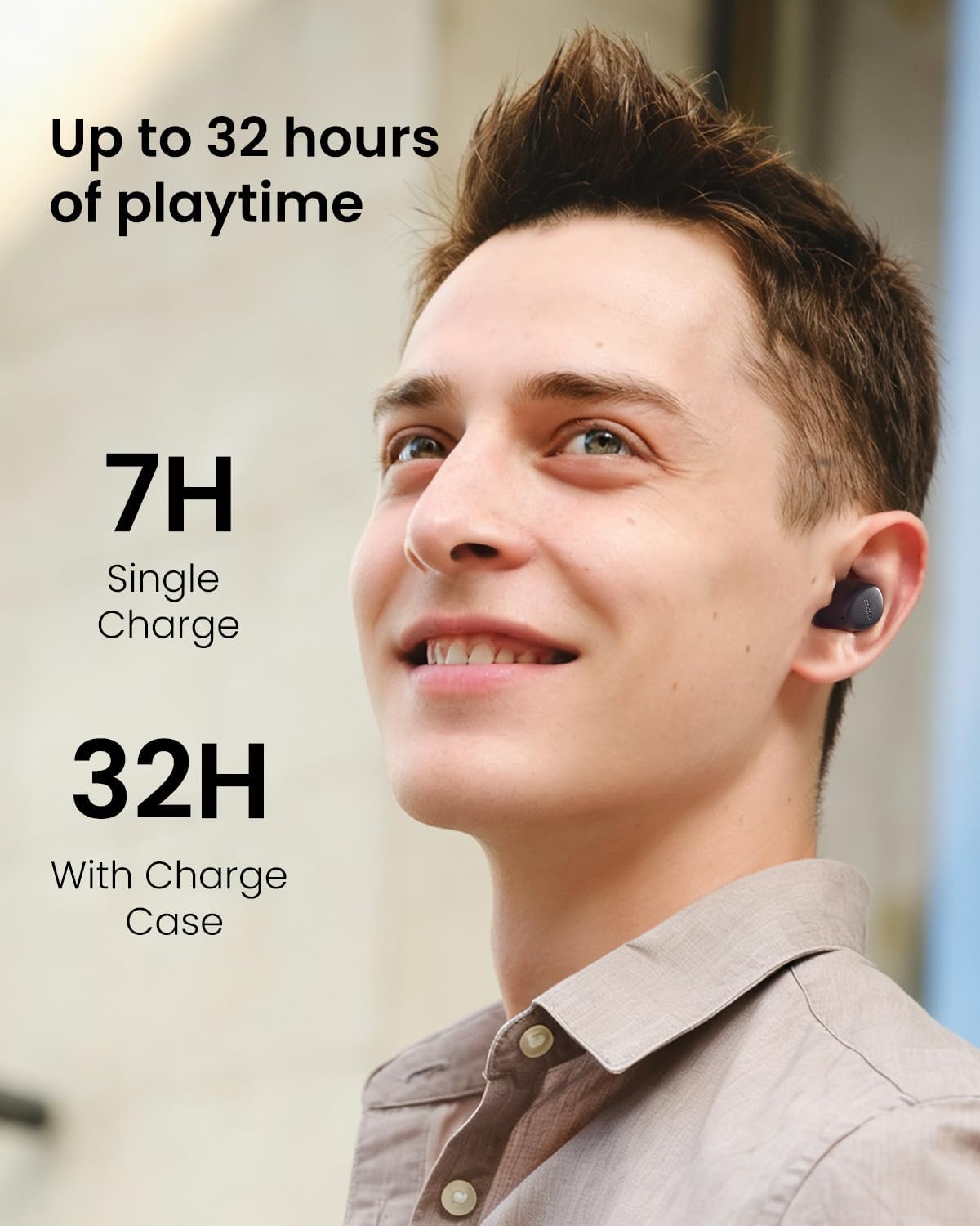 Detalle 1 de TOZO A1 Mini trådlösa in-ear-hörlurar med Bluetooth 5.3 och touchkontroll