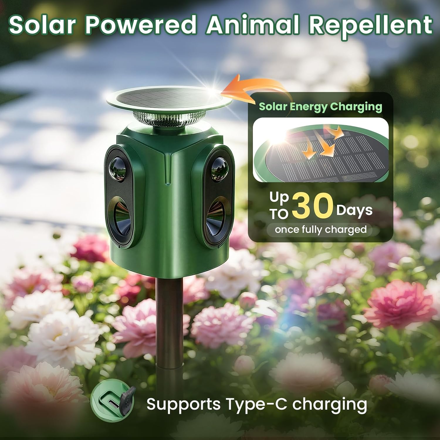 Detalle 2 de Ultrasonic Animal Repellent, 2-Pack