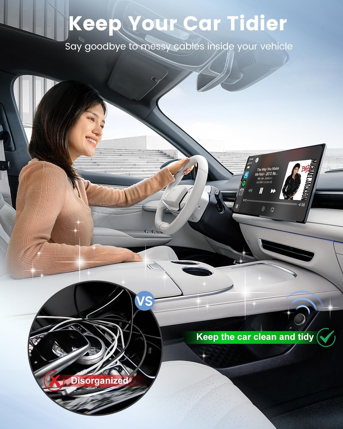 Thumbnail 3 de CarlinKit MINI Ultra3 — adaptateur sans fil CarPlay et Android Auto (plug-and-play)