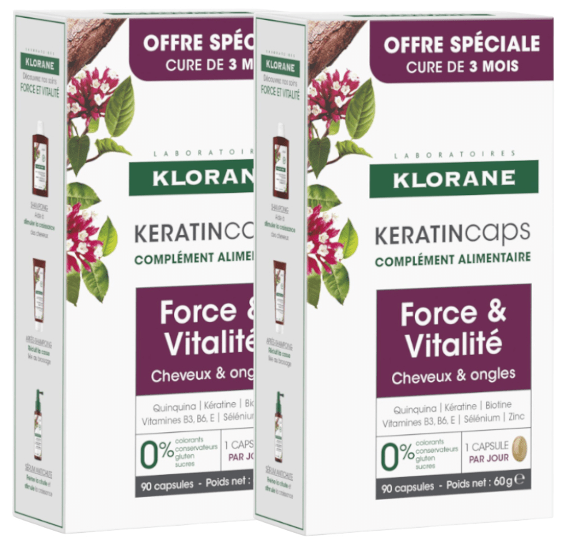 Klorane KeratinCaps Cápsulas para Cabello y Uñas 💊