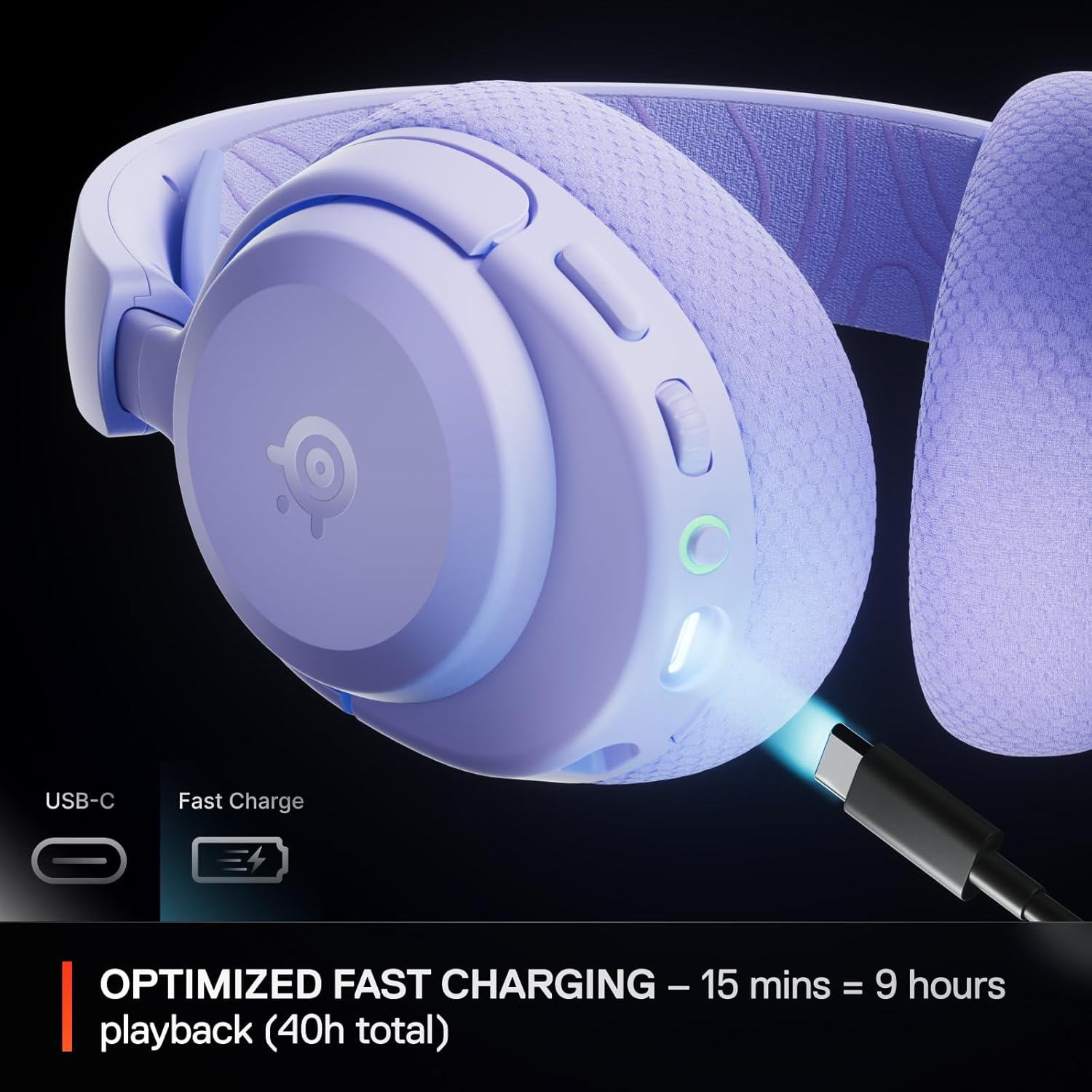 Thumbnail 3 de SteelSeries Arctis Nova 3X Wireless Headset (Lavender) for Xbox, PC and more