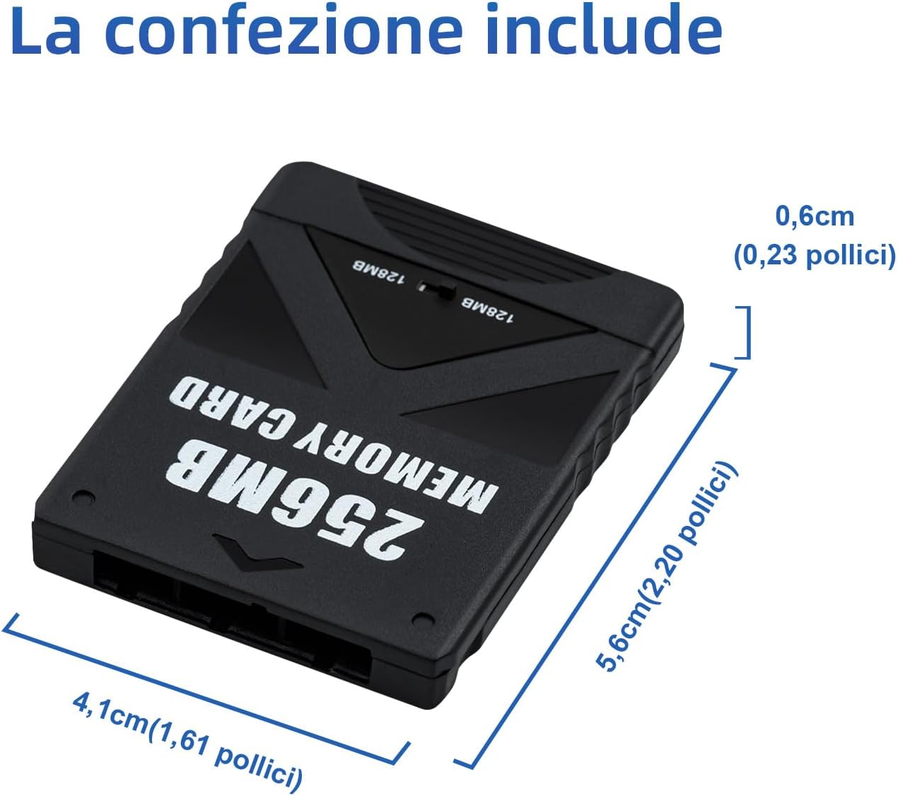 Thumbnail 6 de Tolesum Memory Card 256MB per PS2 (PlayStation 2) — Plug and Play con doppia area da 128MB