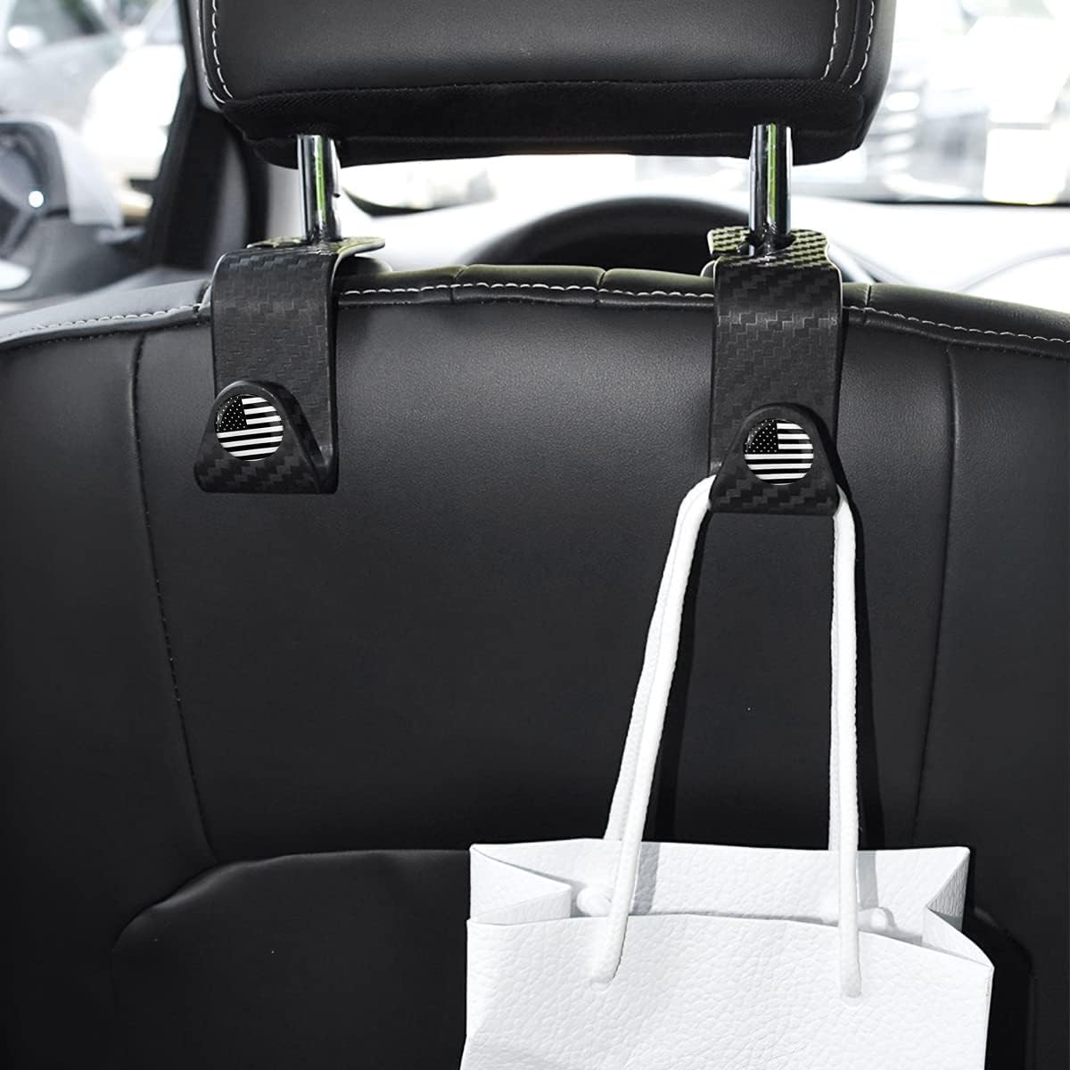 Thumbnail 2 de Car Seat Headrest Hooks 4PCS 44 lb capacity
