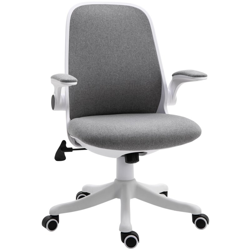Detalle de Vinsetto Silla de Oficina Gris: ergonómica, cómoda y adaptable para largas jornadas