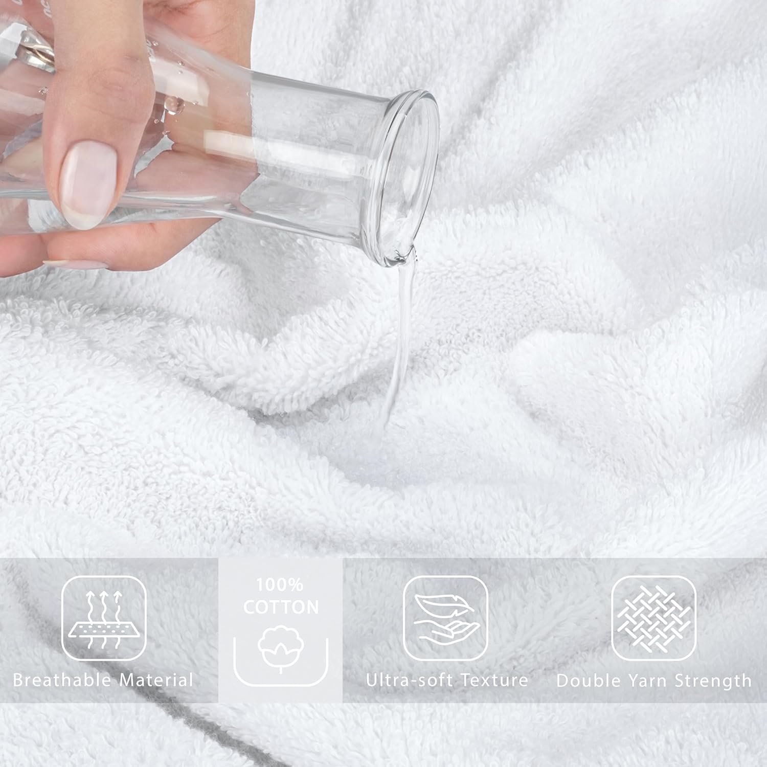 Detalle 2 de Cotton Paradise 40x80 Oversized Bath Sheet