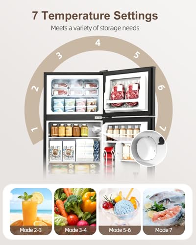 Thumbnail 3 de WELLENT 127L Fridge with Freezer (Double Door) – Quiet, Efficient, and Flexible