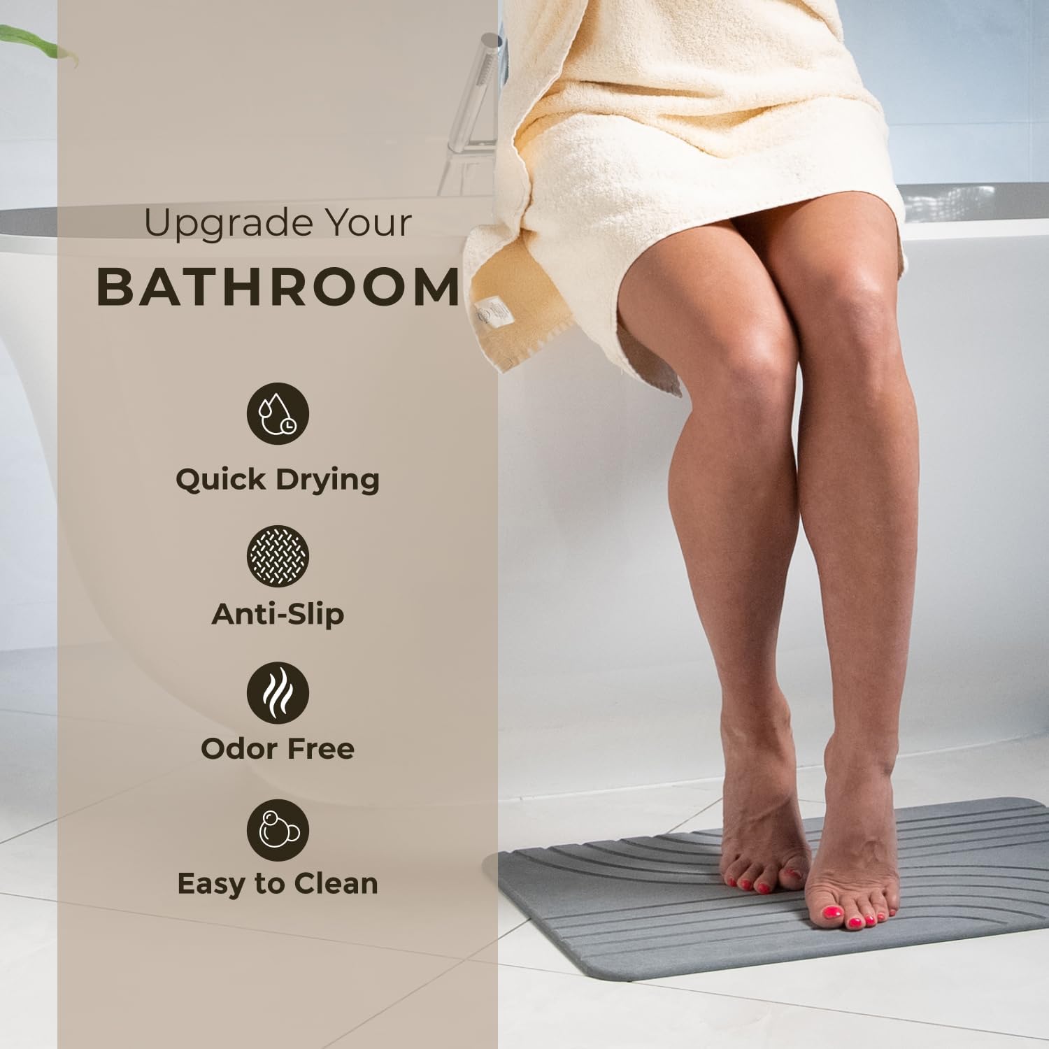 Thumbnail 1 de TOSORO Diatomaceous Bath Mat 23.5x15